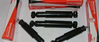 shock absorbers VAZ 2107