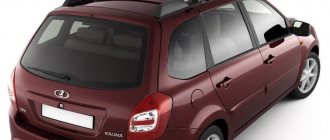 Roof rack for Lada Kalina station wagon