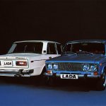 White and blue VAZ-2106