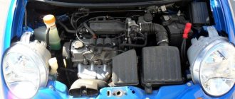 F8CV engine on a Daewoo Matiz