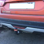 Towbar on a car