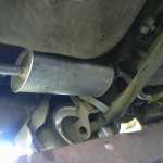 Photo of the new muffler on the VAZ 2110