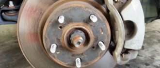 Photo of Toyota Corolla front brakes