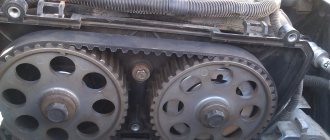 Timing belt with belt