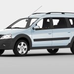 Load capacity of Lada Largus 5 seats in kilograms