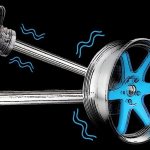 Transfer of vibration from the brake disc to the steering wheel