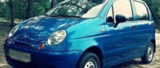 Размер колес на Daewoo Matiz и Nexia, фото