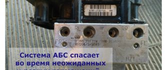 ABS system Lada Priora