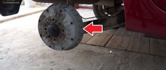 Removing the rear brake drum