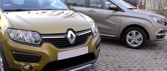 Comparison of Lada XRAY and Renault Sandero Stepway