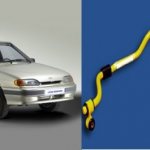 Stabilizer struts for VAZ 2114