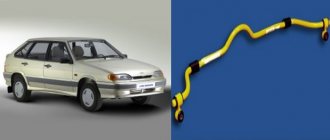 Stabilizer struts for VAZ 2114