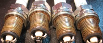 NGK spark plugs for VAZ car