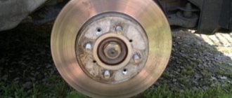 Brake disc VAZ 2107