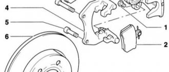 Brake mechanisms of the rear wheels of C38 Audi A4 2