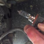 Replacing the bulb in the fog light