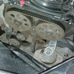 replacing timing belt Lada Largus 16 valves